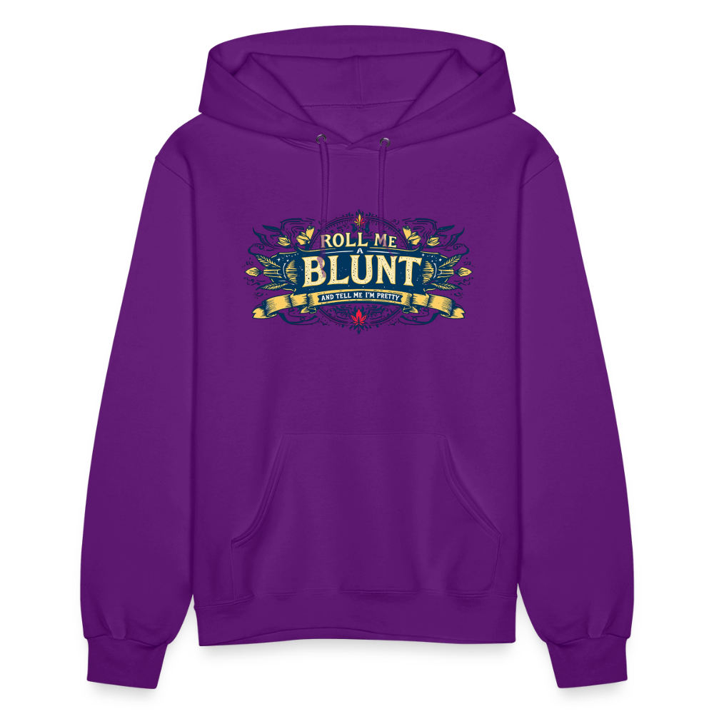 ROLL ME A BLUNT Women's Hoodie - purple