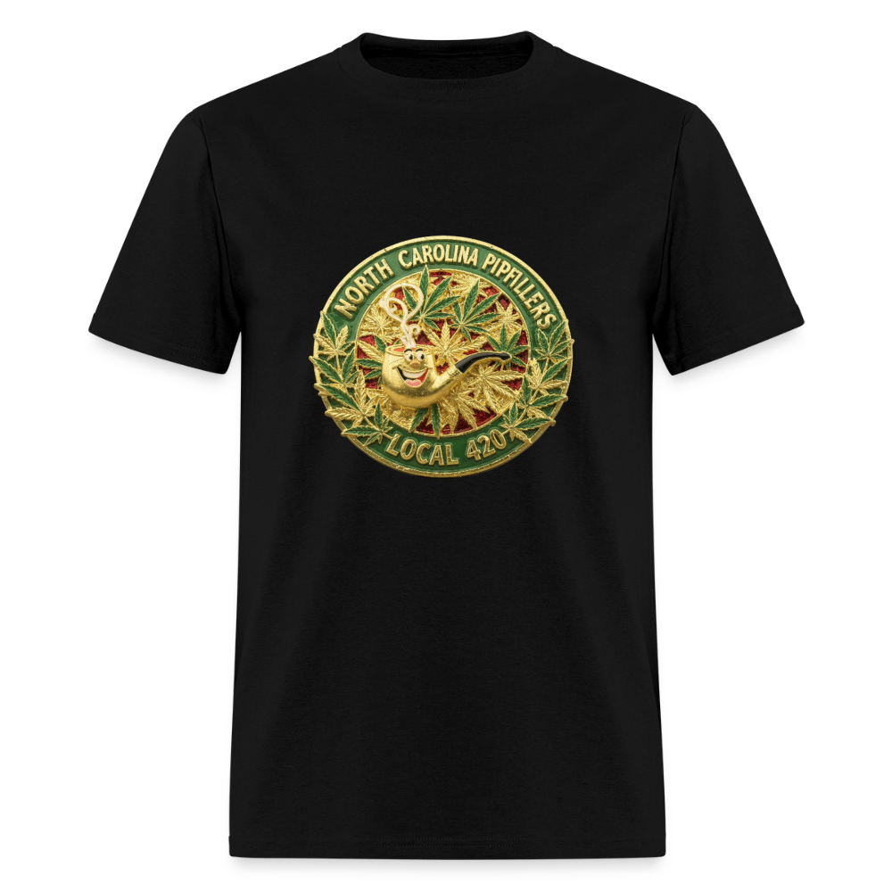 NORTH CAROLINA  PIPEFILLERS LOCAL 420 Men's T-Shirt - black