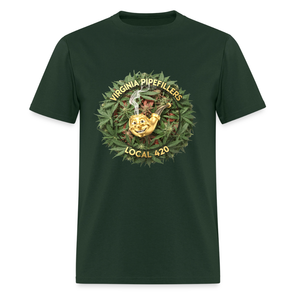 VIRGINIA PIPEFILLERS LOCAL 420 Men's T-Shirt - forest green