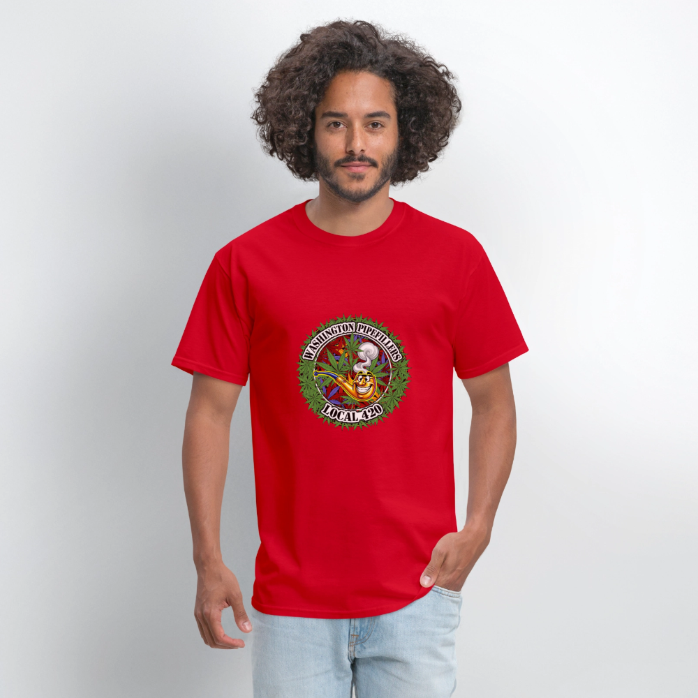 WASHINGTON PIPEFILLERS LOCAL 420 Men's T-Shirt - red