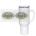 NEW HAMPSHIRE PIPEFILLERS LOCAL 420 Stainless SteeL40oz Travel Tumbler - white