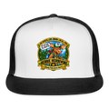 US PIPEFILLERS UNION LOCAL 420 HERBIE HERBIVORE BRO, Trucker Hat - white/black