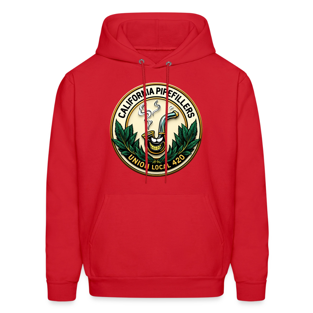 CALIFORNIA PIPEFILLERS UNION LOCAL 420 Men's Hoodie - red