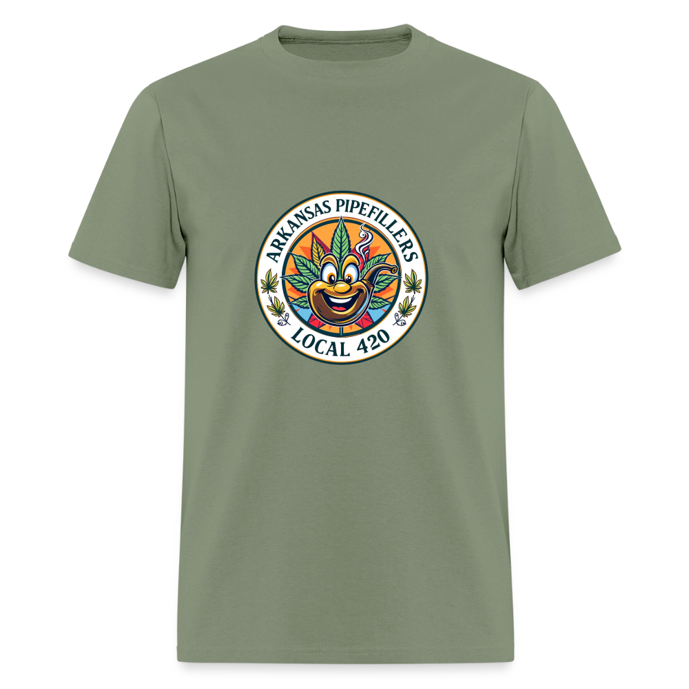 ARKANSAS PIPEFILLERS LOCAL 420 Men's T-Shirt - military green