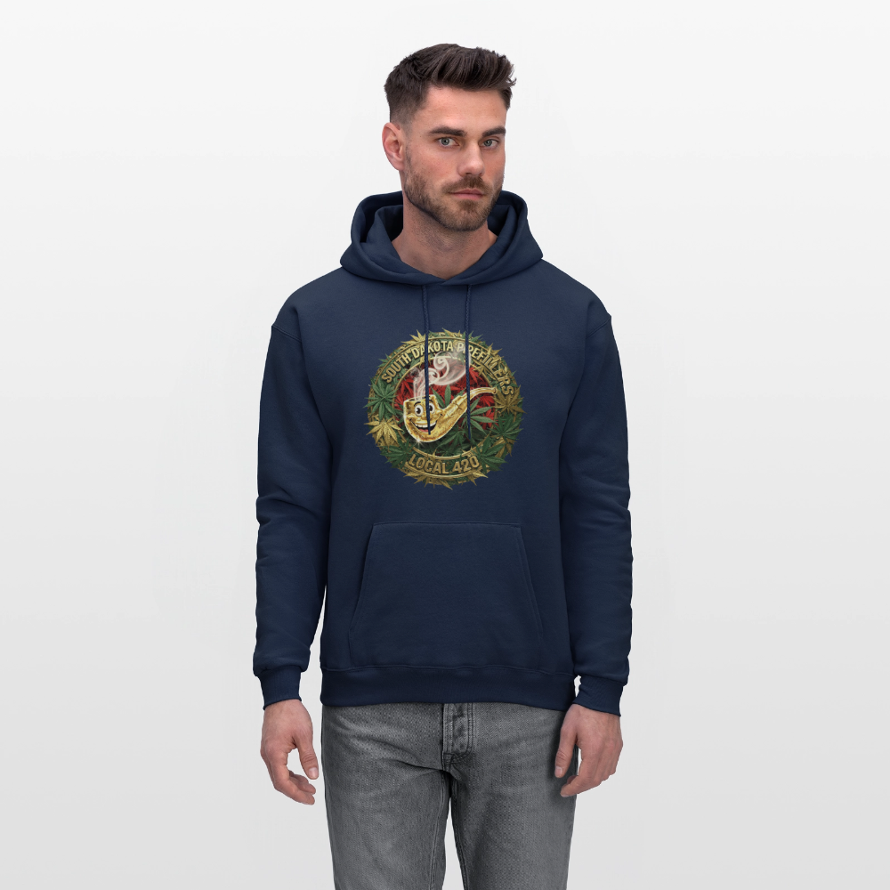 SOUTH DAKOTA PIPEFILLERS LOCAL 420 Men's  Hoodie - navy