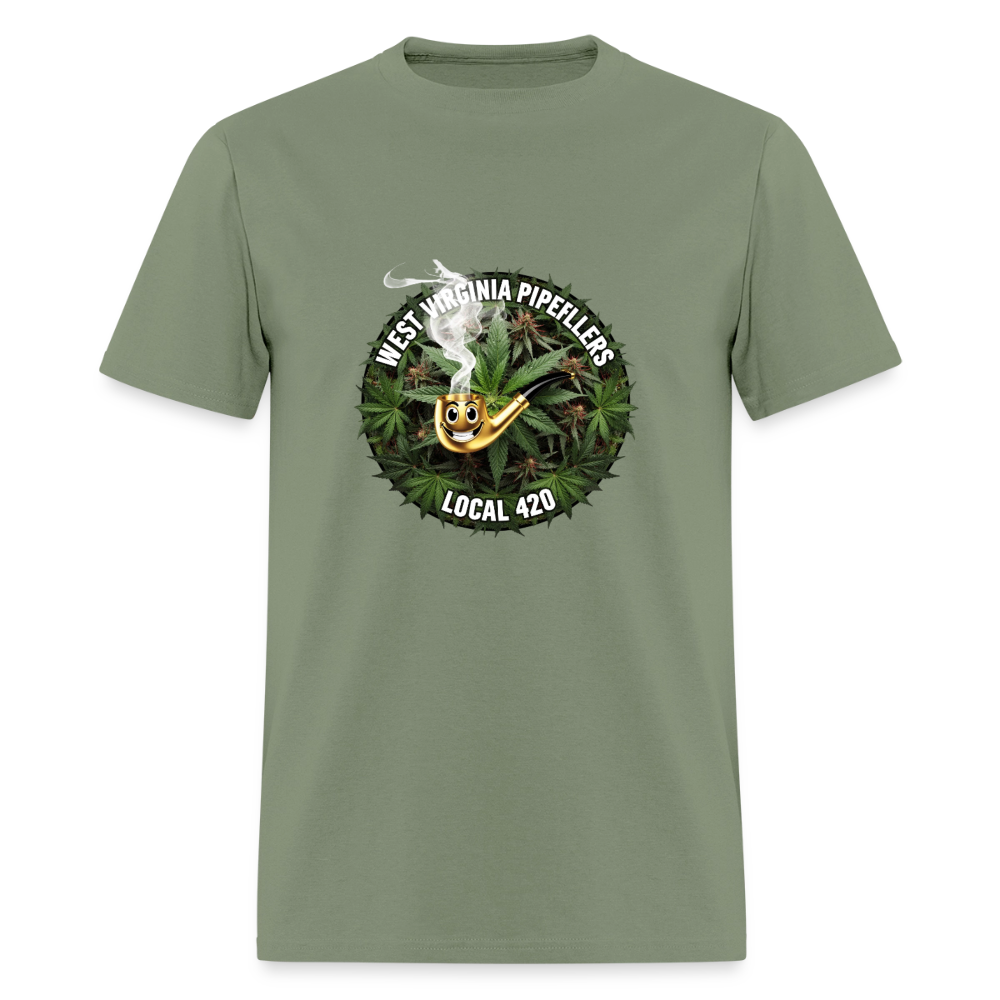 WEST VIRGINIA PIPEFILLERS LOCAL 420 Men's T-Shirt - military green