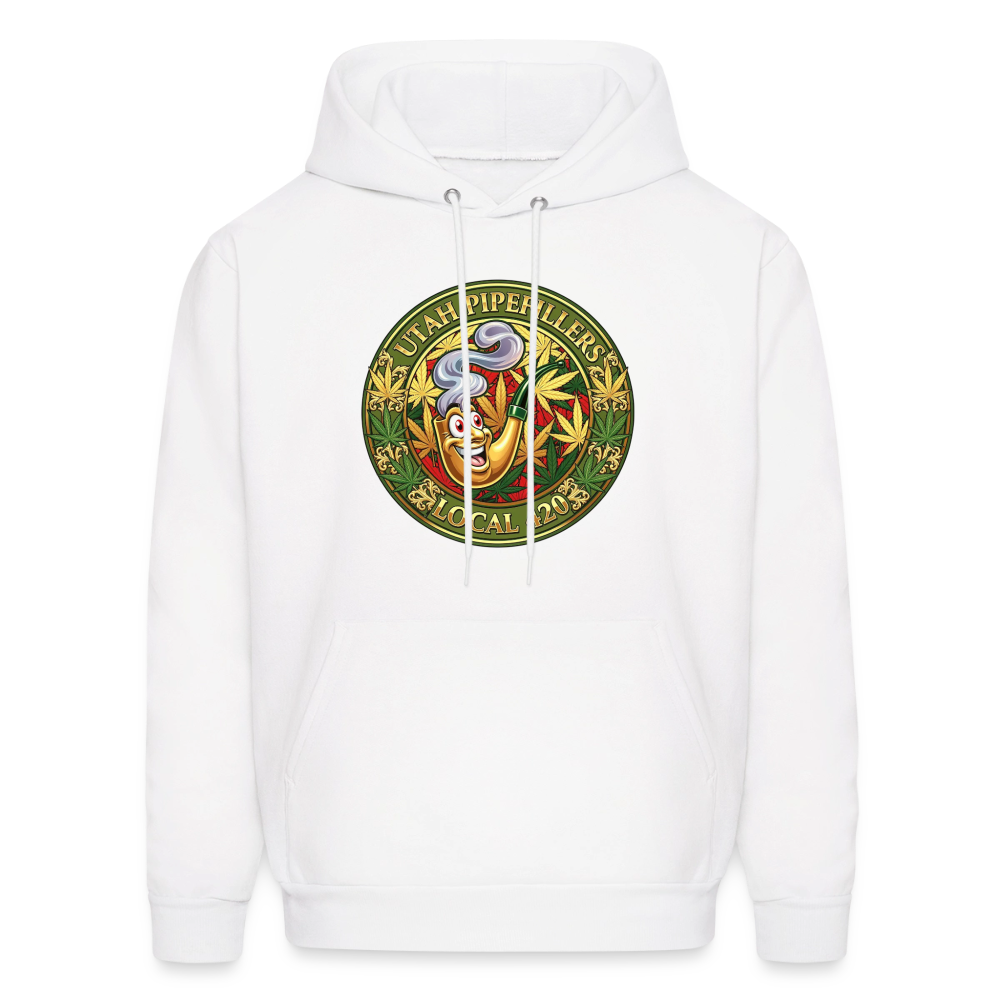 UTAH PIPEFILLERS LOCAL 420 Men's Hoodie - white