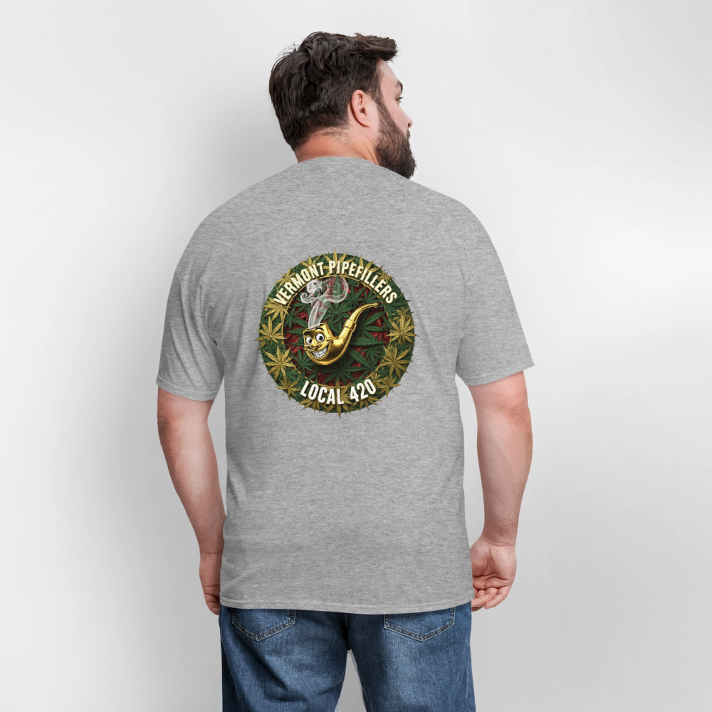 VERMONT PIPEFILLERS LOCAL 420 Men's T-Shirt - heather gray