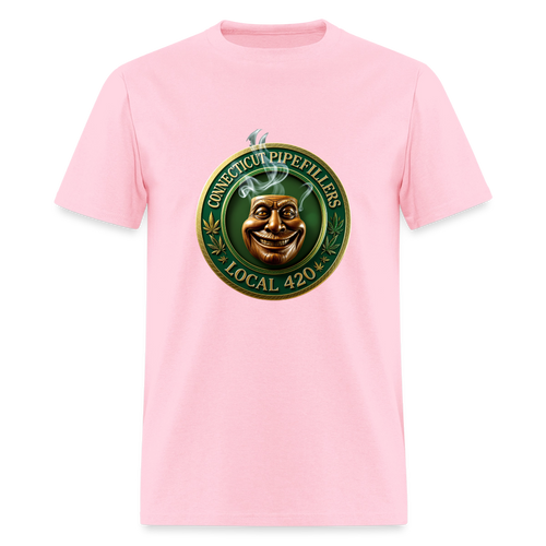 CONNECTICUT PIPEFILLERS LOCAL 420 DESIGN Men's T-Shirt - pink
