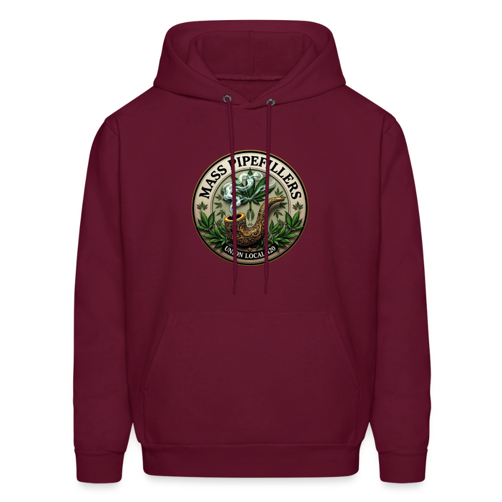 MASS PIPEFILLERS LOCAL 420 Men's Hoodie - burgundy