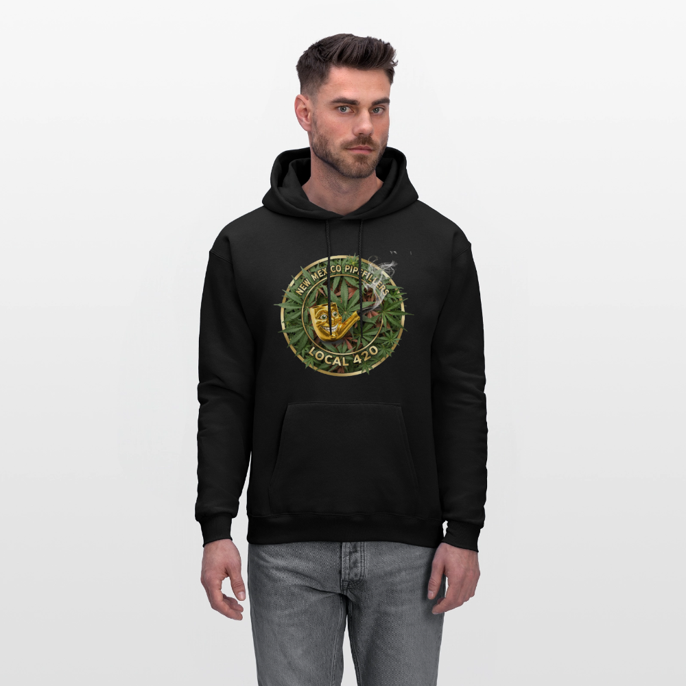 NEW MEXICO PIPEFILLERS LOCAL 420 Men's Hoodie - black