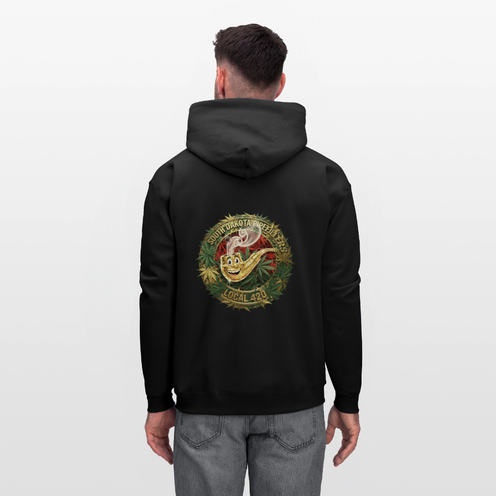 SOUTH DAKOTA PIPEFILLERS LOCAL 420  F/B DESIGN Men's Hoodie - black