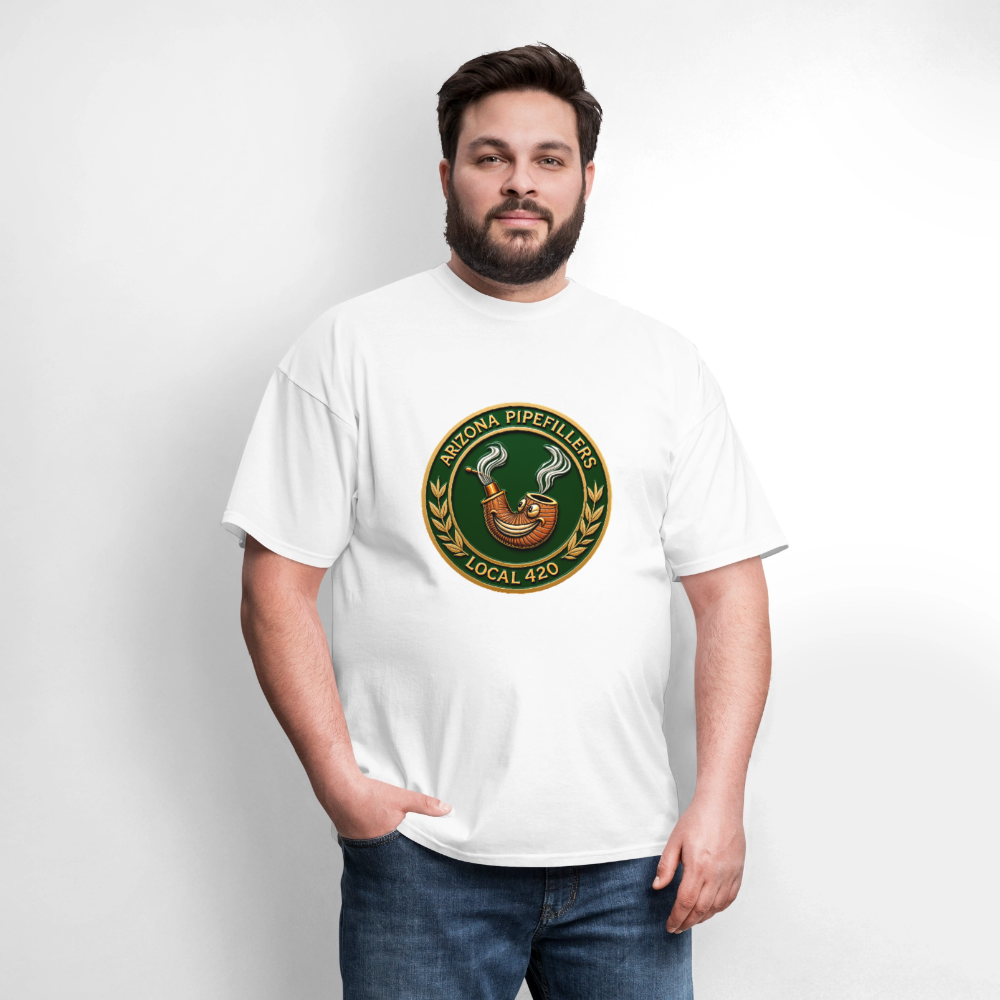 ARIZONIA PIPEFILLERS LOCAL 420 F/B DESIGN Men's T-Shirt - white