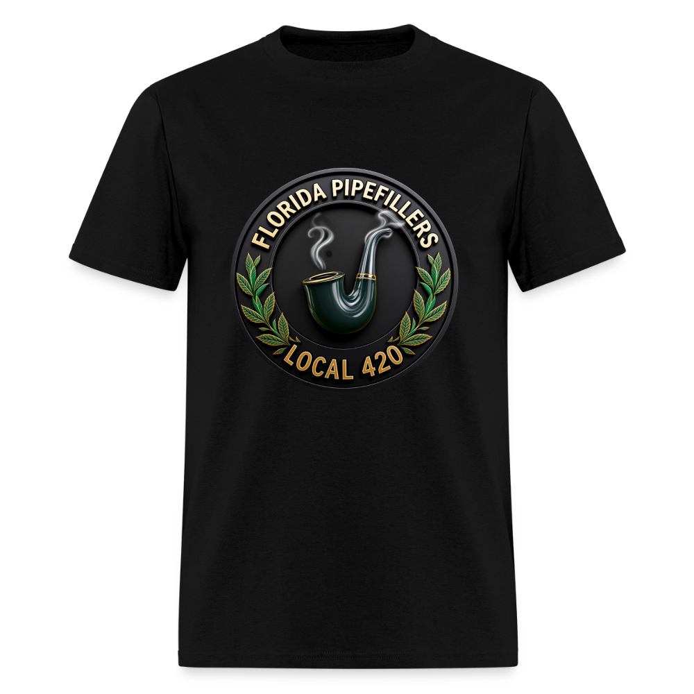 FLORIDA PIPEFILLERS LOCAL 420 F/B DESIGN Men's T-Shirt - black