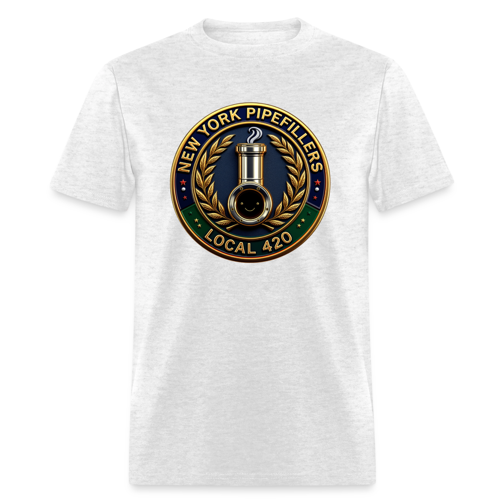 NEW YORK PIPEFILLERS LOCAL 420 Men's T-Shirt - light heather gray