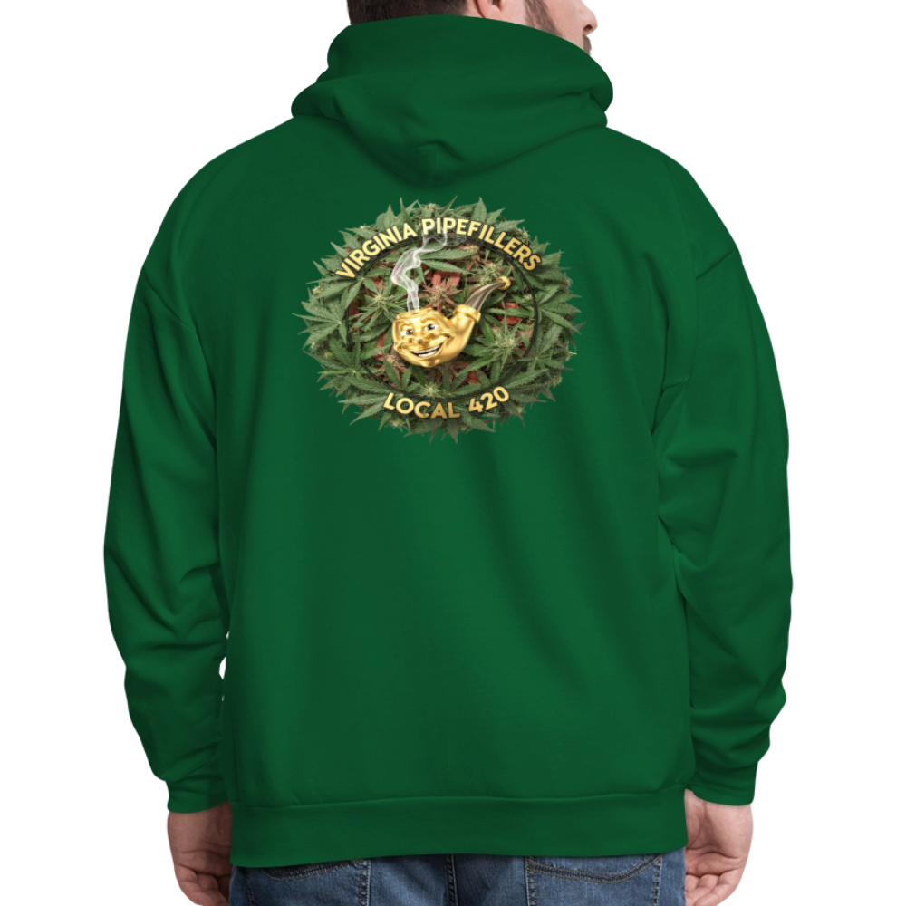 VIRGINIA PIPEFILLERS LOCAL 420 F/B DESIGN Men's  Hoodie - forest green