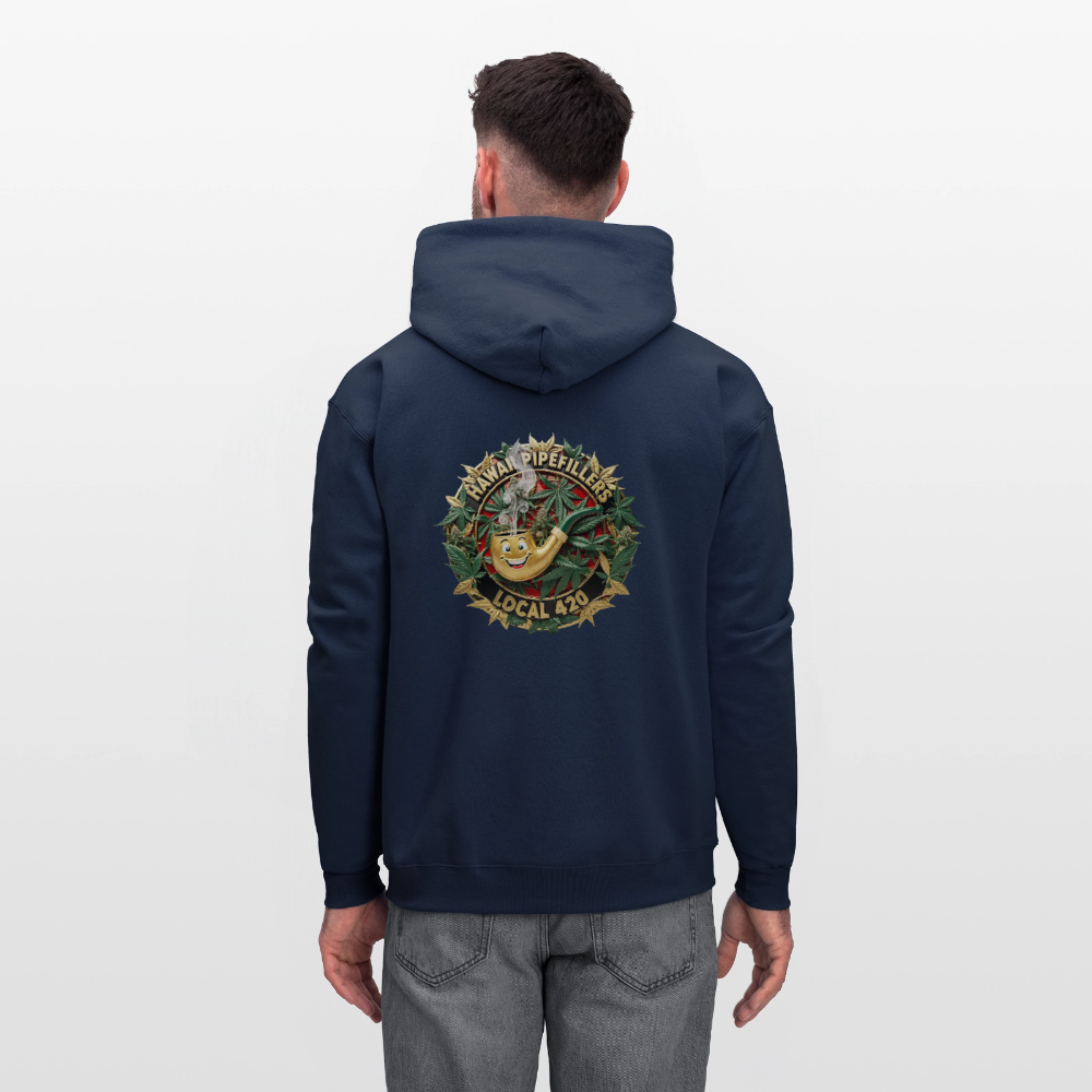 HAWAII PIPEFILLERS LOCAL 420 F/B DESIGN Men's Hoodie - navy