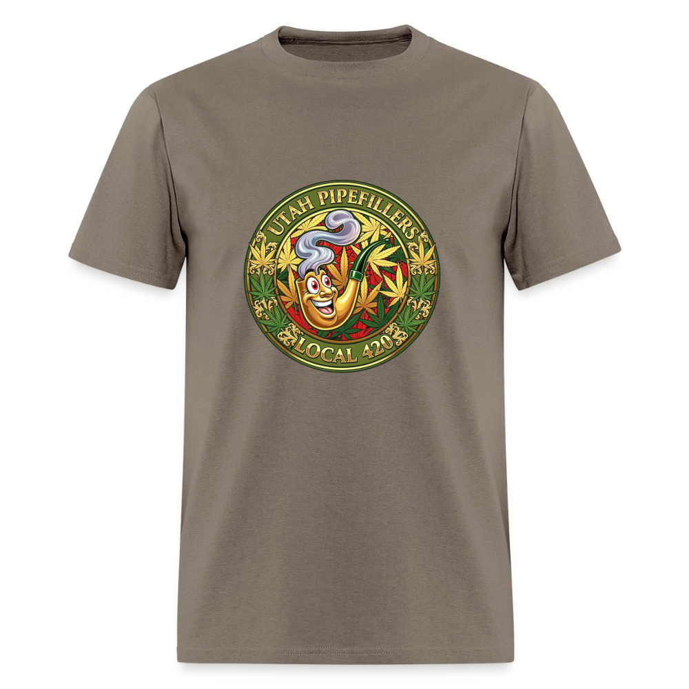 UTAH PIPEFILLERS LOCAL 420 Men's T-Shirt - safari