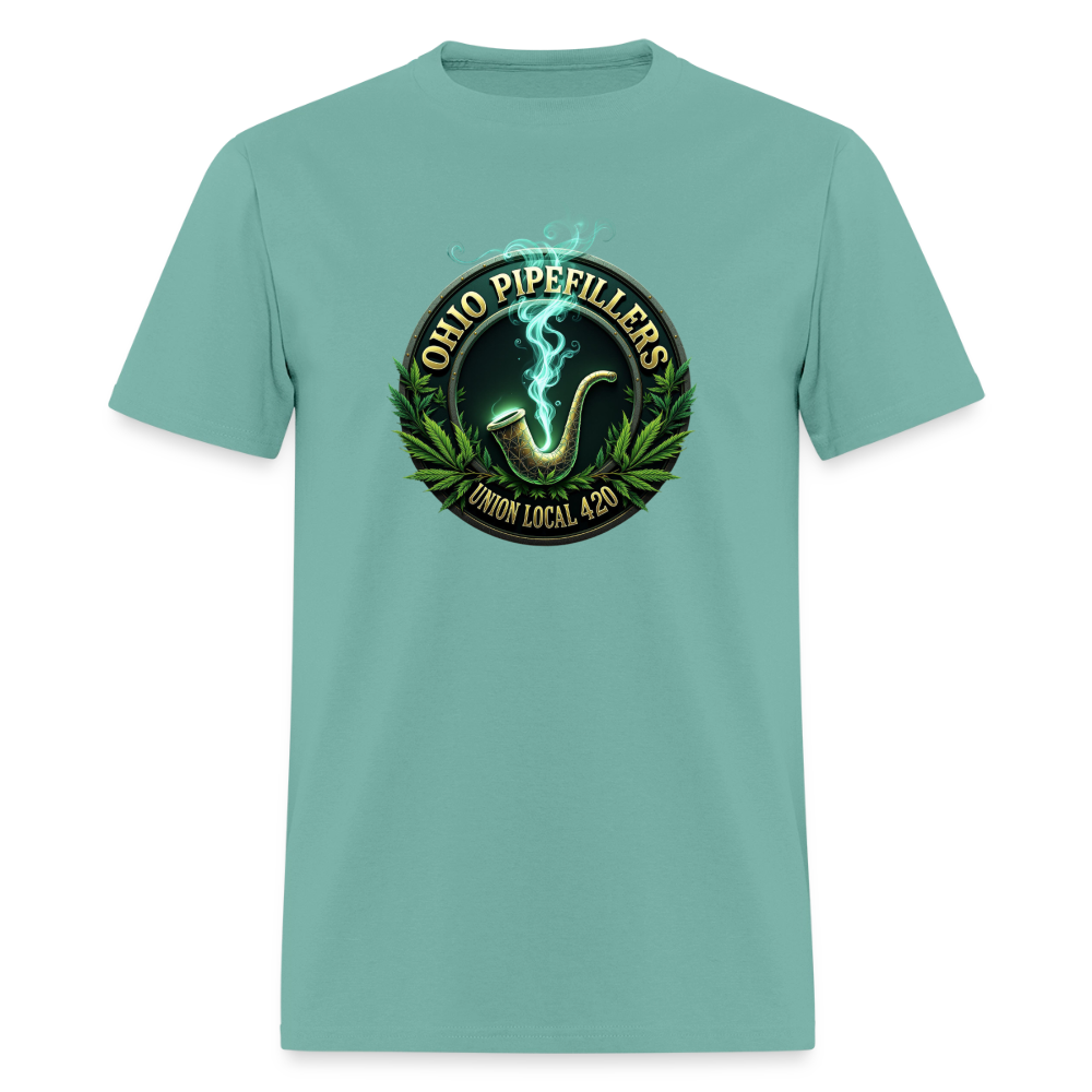 OHIO PIPEFILLERS UNION LOCAL 420 Men's T-Shirt - aquatic