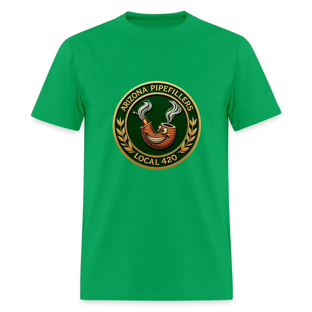 ARIZONIA PIPEFILLERS LOCAL 420 Men's T-Shirt - bright green