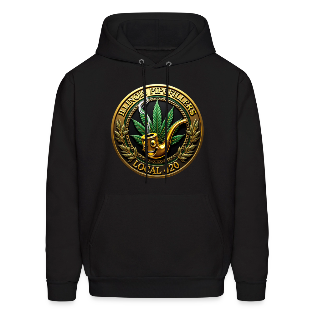 ILLINOIS PIPEFILLERS LOCAL 420 Men's Hoodie - black