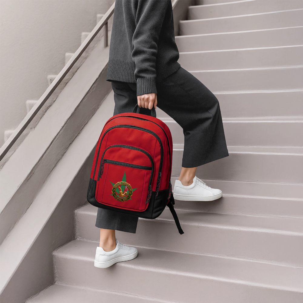 INDIANA PIPEFILLERS LOCAL 420 Backpack - red