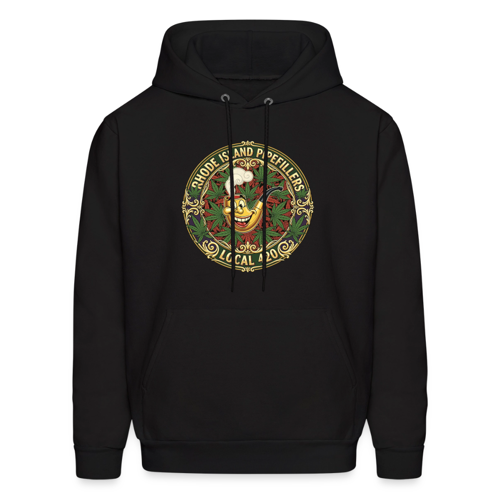 RHODE ISLAND PIPEFILLERS LOCAL 420 Men's Hoodie - black
