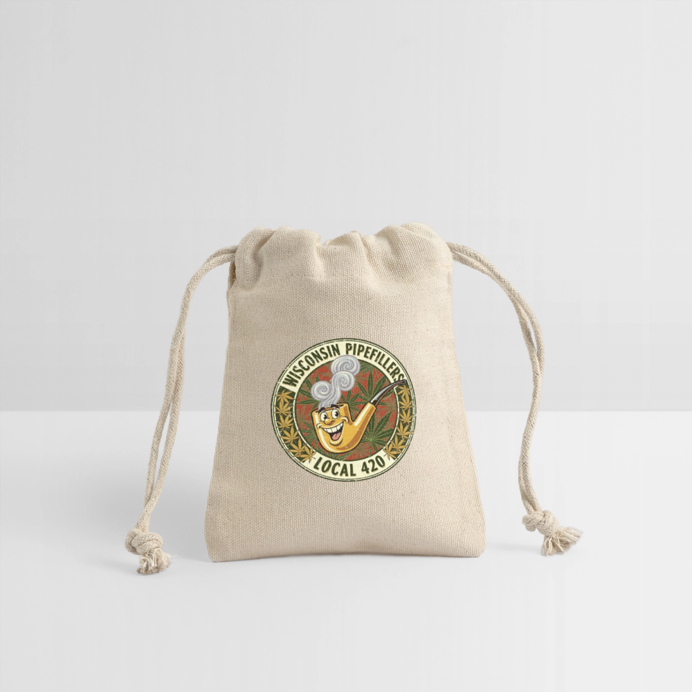 WISCONSIN PIPEFILLERS LOCL 420 Union Reusable Gift Bag - Natural