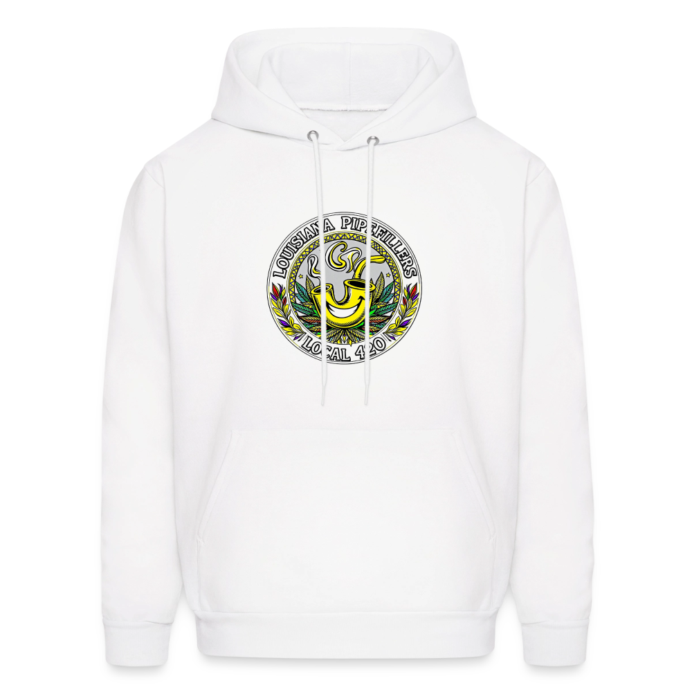 LOUISIANA PIPEFILLERS LOCAL 420 Men's Hoodie - white