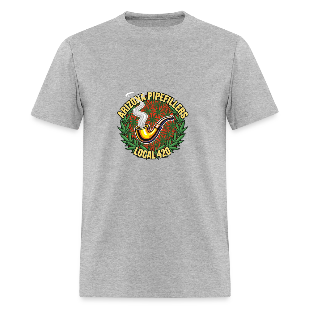 ARIZONA PIPEFILLERS LOCAL 420  F/B DESIGN Men's T-Shirt - heather gray