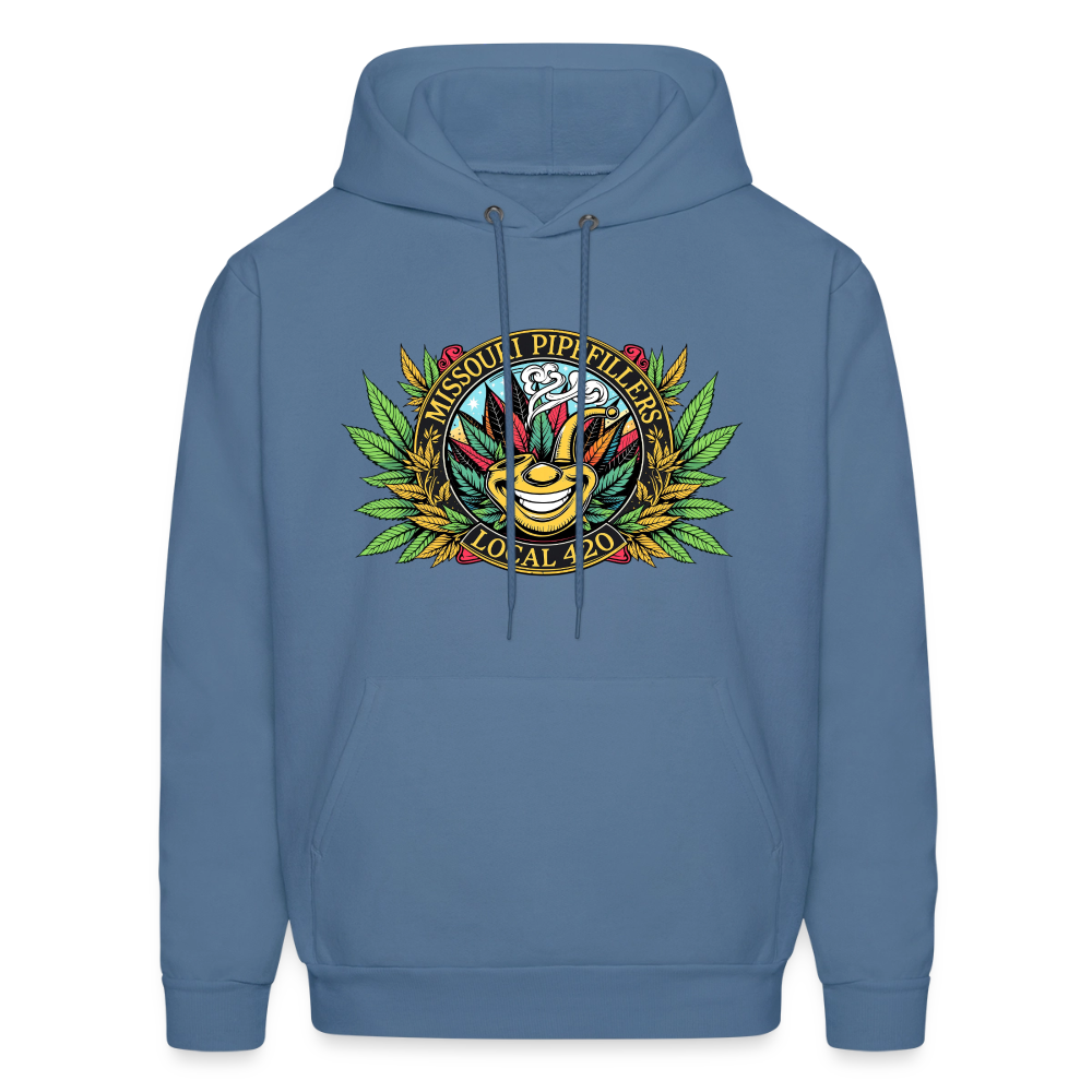 MISSOURI PIPEFILLERS LOCAL 420  F/B DESIGNS Men's Hoodie - denim blue