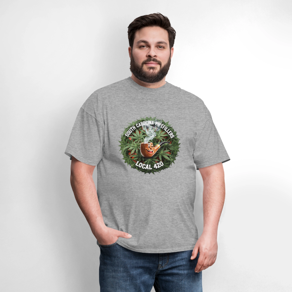 SOUTH CAROLINA PIPEFILLERS LOCAL 420 Men's T-Shirt - heather gray