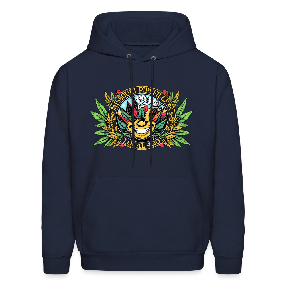 MISSOURI PIPEFILLERS LOCAL 420 Dog Bandana Men's Hoodie - navy
