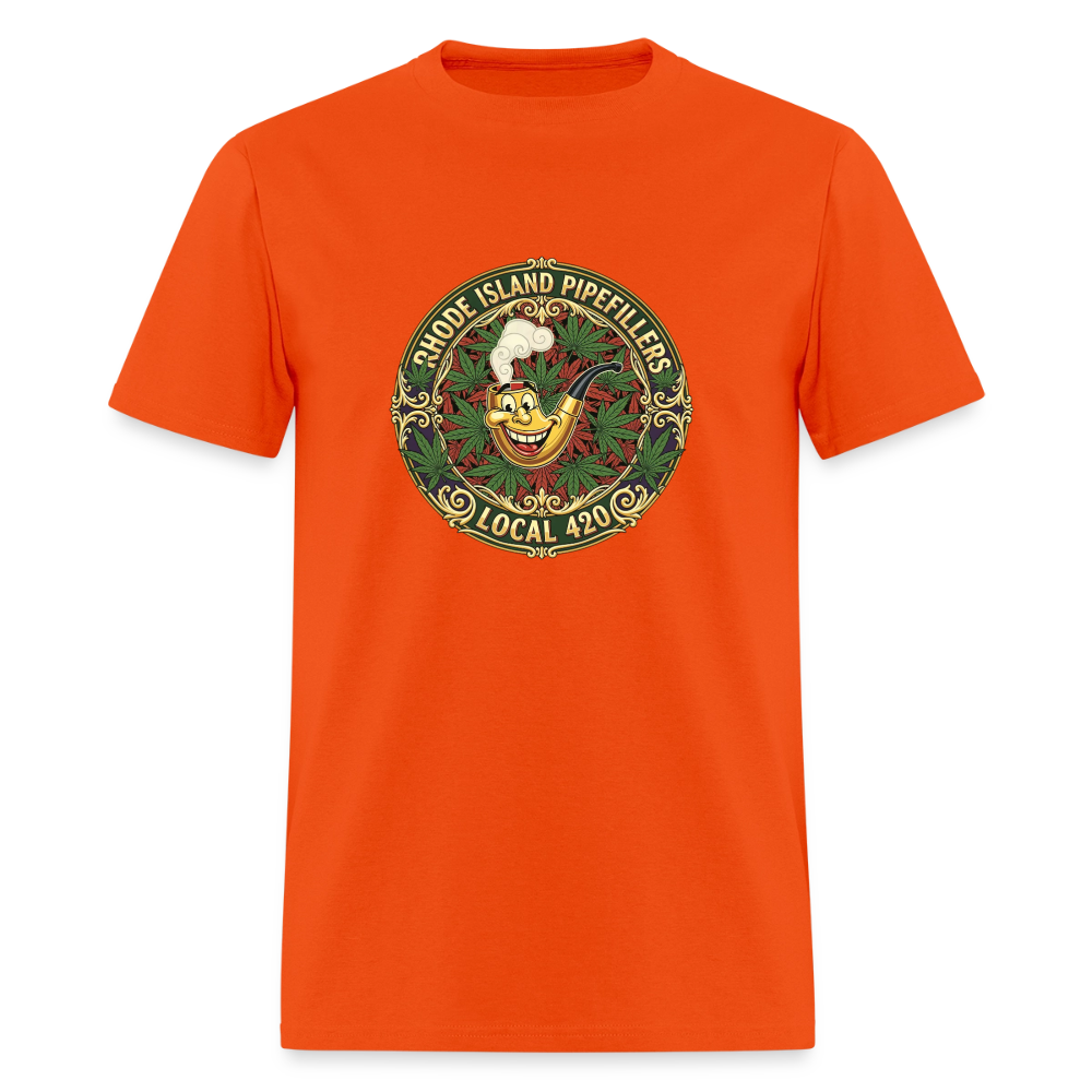 TEXAS PIPEFILLERS LOCAL 420 Men's T-Shirt - orange