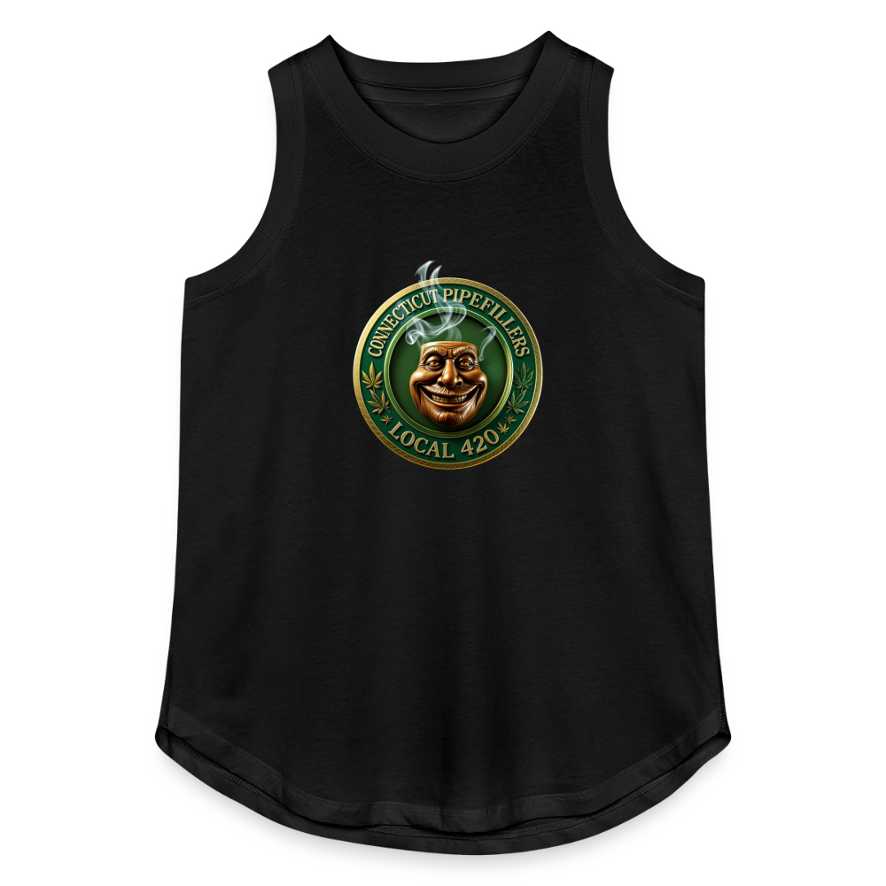 CONNECTICUT PIPEFILLERS LOCAL 420 Women's Relaxed Tank Top - black