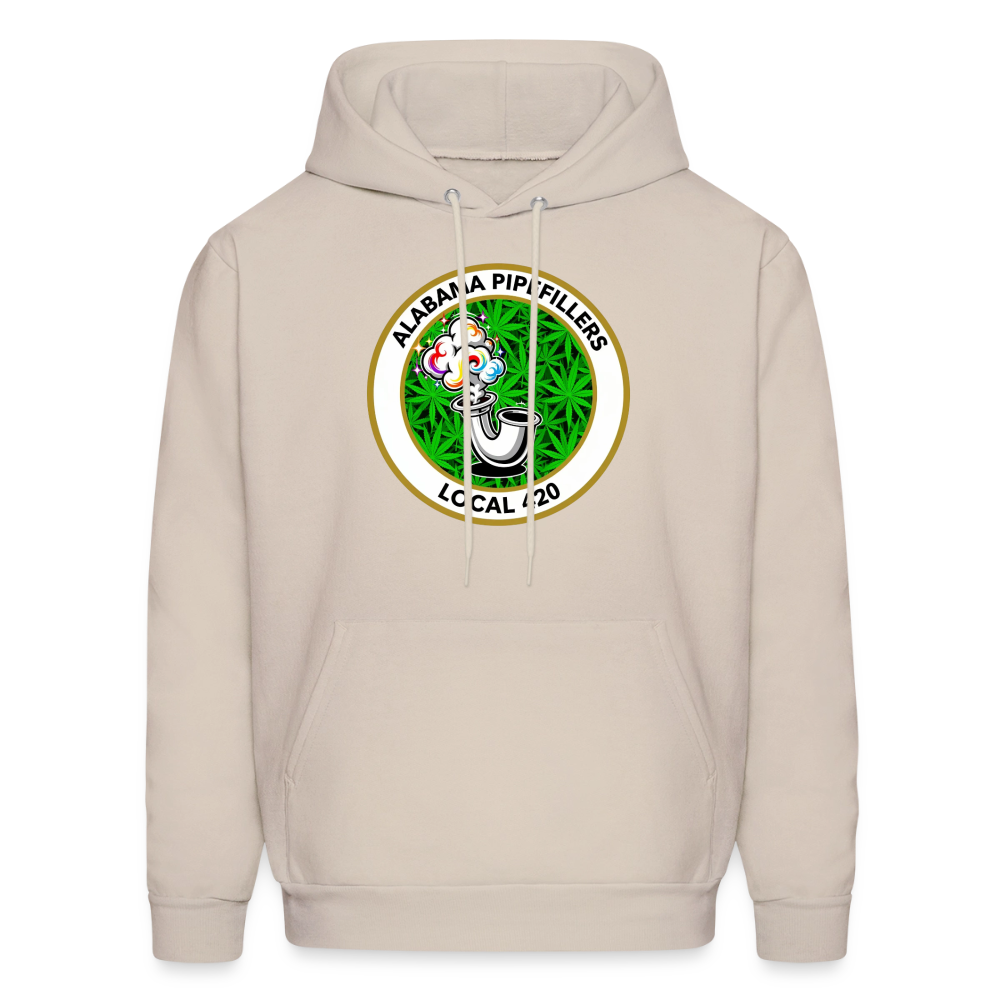 ALABAMA PIPEFILLERS LOCAL 420 F/B EM-BLEMS Men's Hoodie - Sand