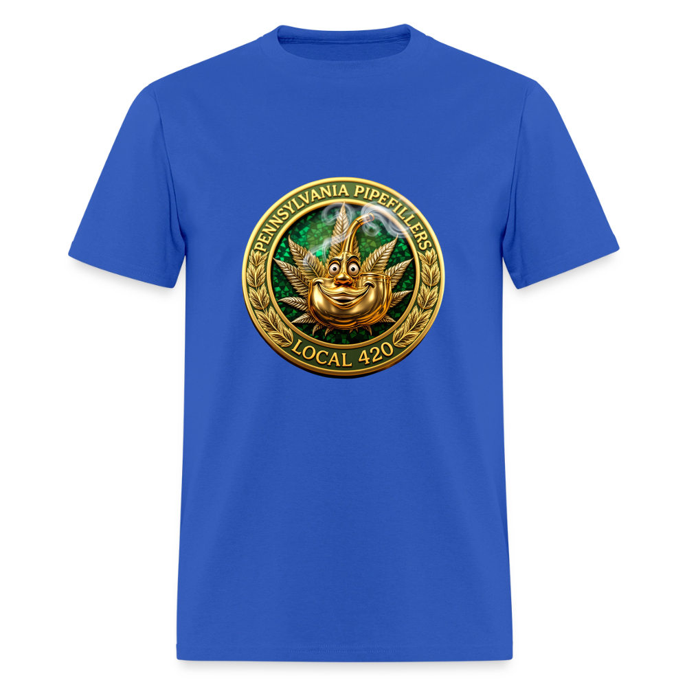 PENNSYLVANIA  PIPEFILLERS LOCAL 420 Men's T-Shirt - royal blue