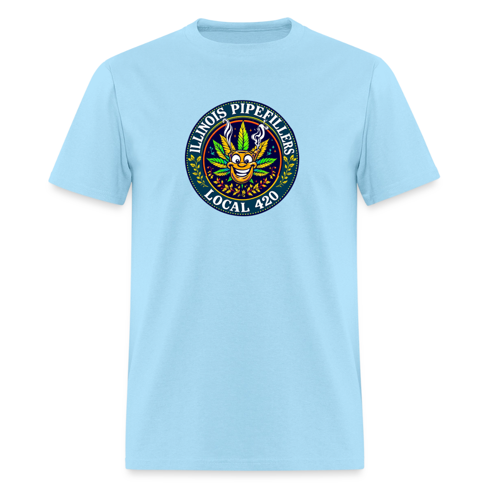 ILLINOIS PIPEFILLERS LOCAL 420 Men's T-Shirt - powder blue