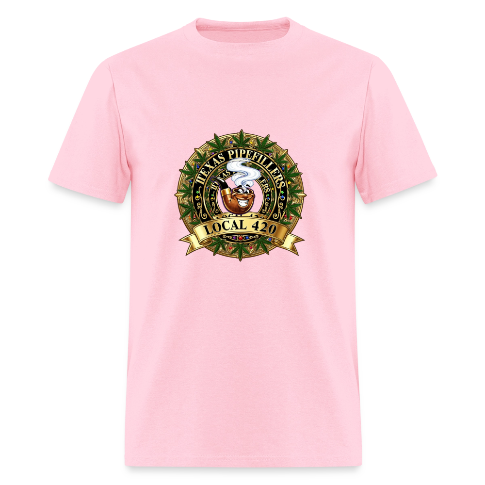 TEXAS PIPEFILLERS LOCAL 420 Men's T-Shirt - pink