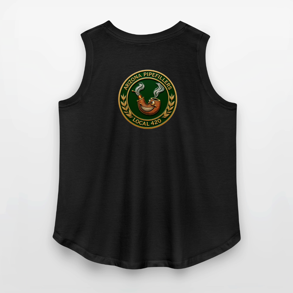 ARIZONIA PIPEFILLERS LOCAL 420 F/B DESIGN Women's Curvy Relaxed Tank Top - black