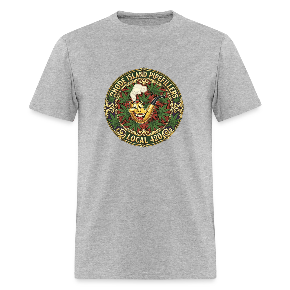 TEXAS PIPEFILLERS LOCAL 420 Men's T-Shirt - heather gray