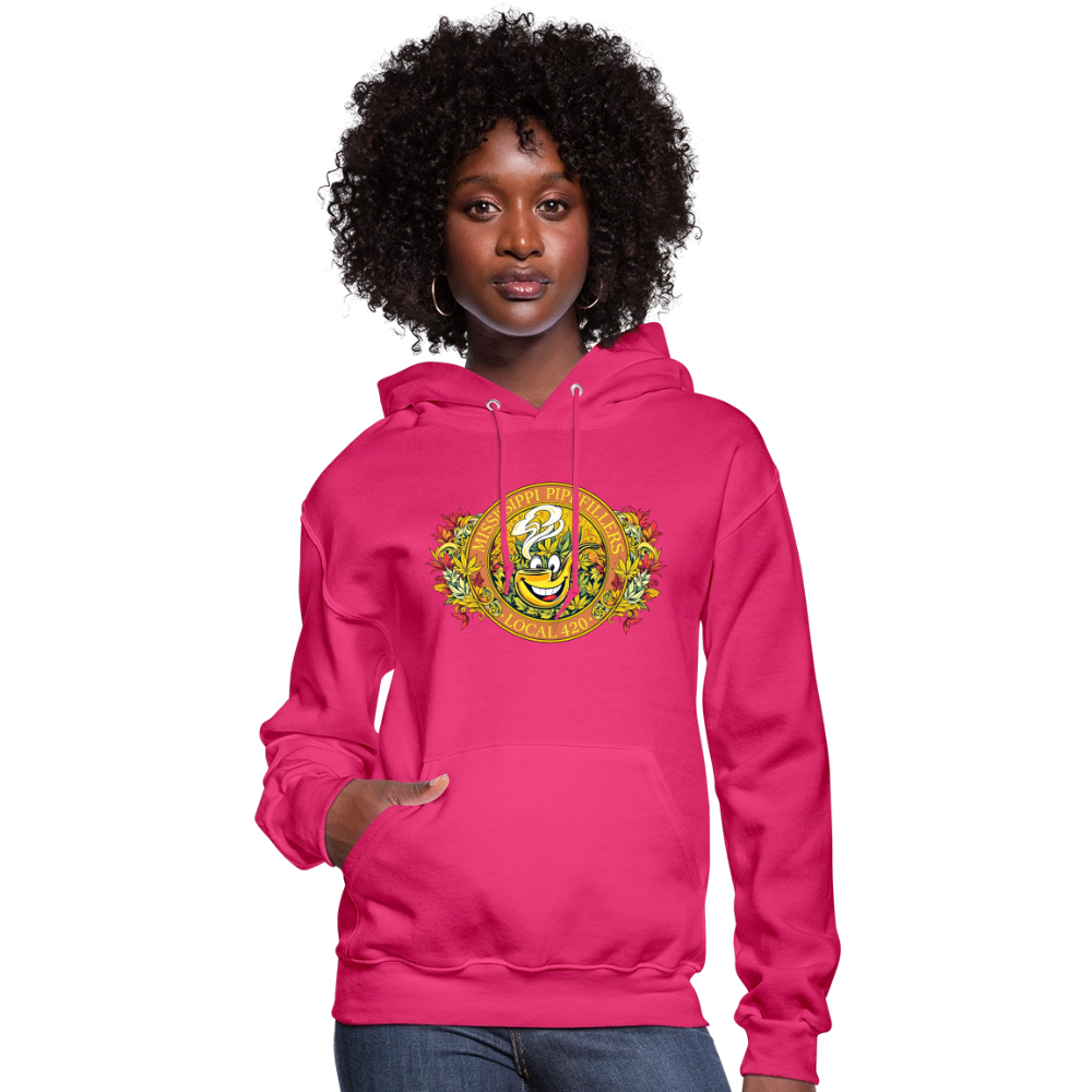 MISSISSIPPI PIPEFILLERS LOCAL 420 F/B DESIGNS Hoodie Women's Hoodie - fuchsia