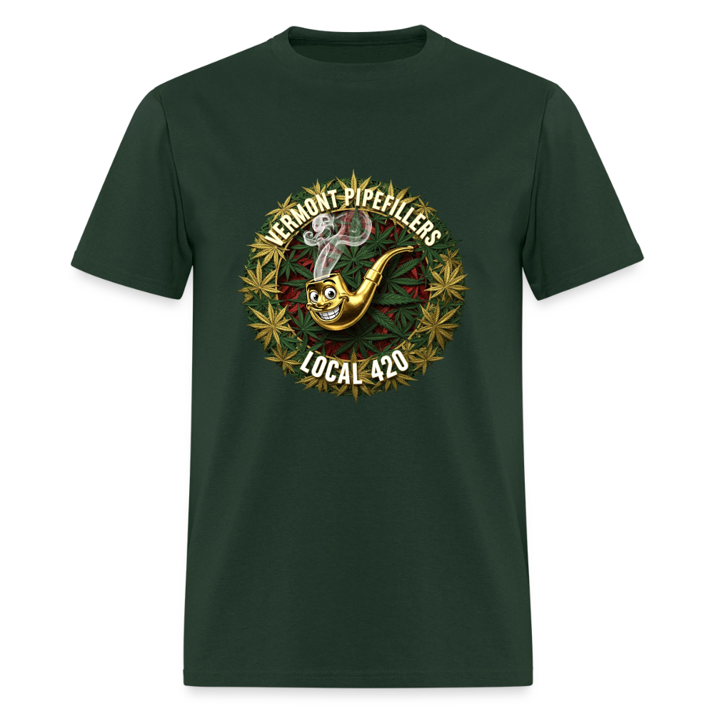 VERMONT PIPEFILLERS LOCAL 420 Men's T-Shirt - forest green