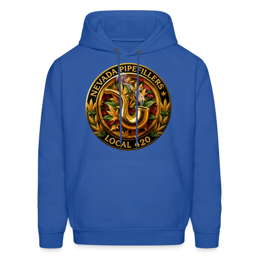 NEVADA PIPEFILLERS LOCAL 420  F/B DESIGN Men's Hoodie - royal blue