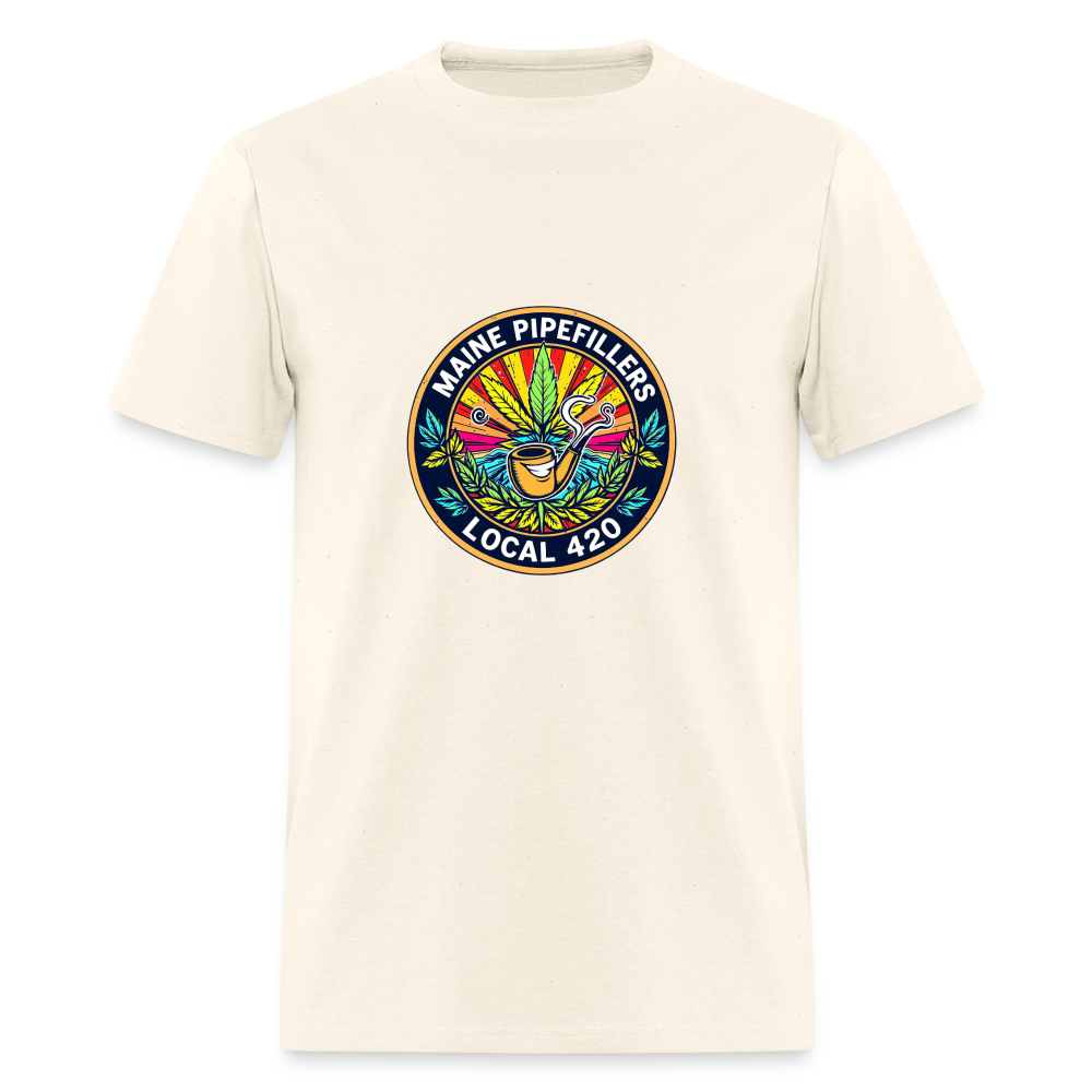 MAINE PIPEFILLERS LOCAL 420 Men's T-Shirt - sweet cream heather