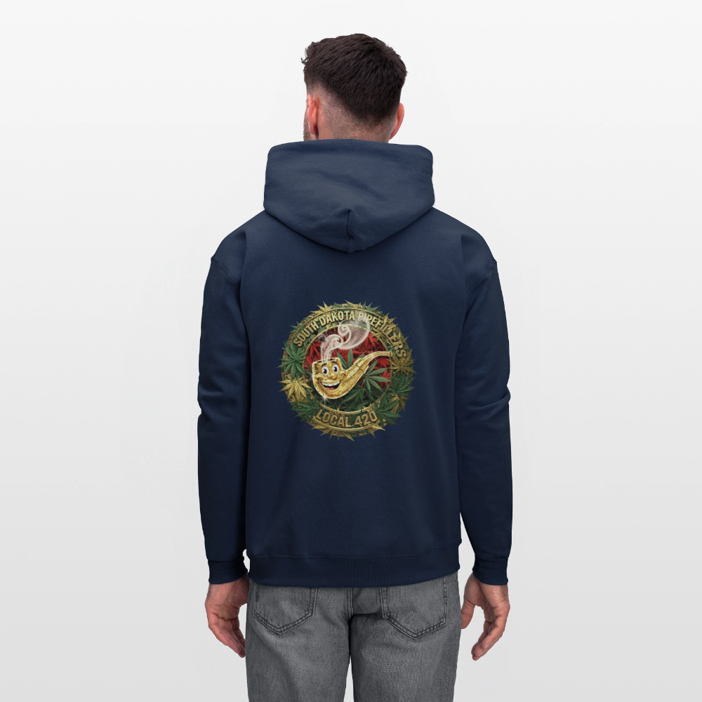 SOUTH DAKOTA PIPEFILLERS LOCAL 420  F/B DESIGN Men's Hoodie - navy