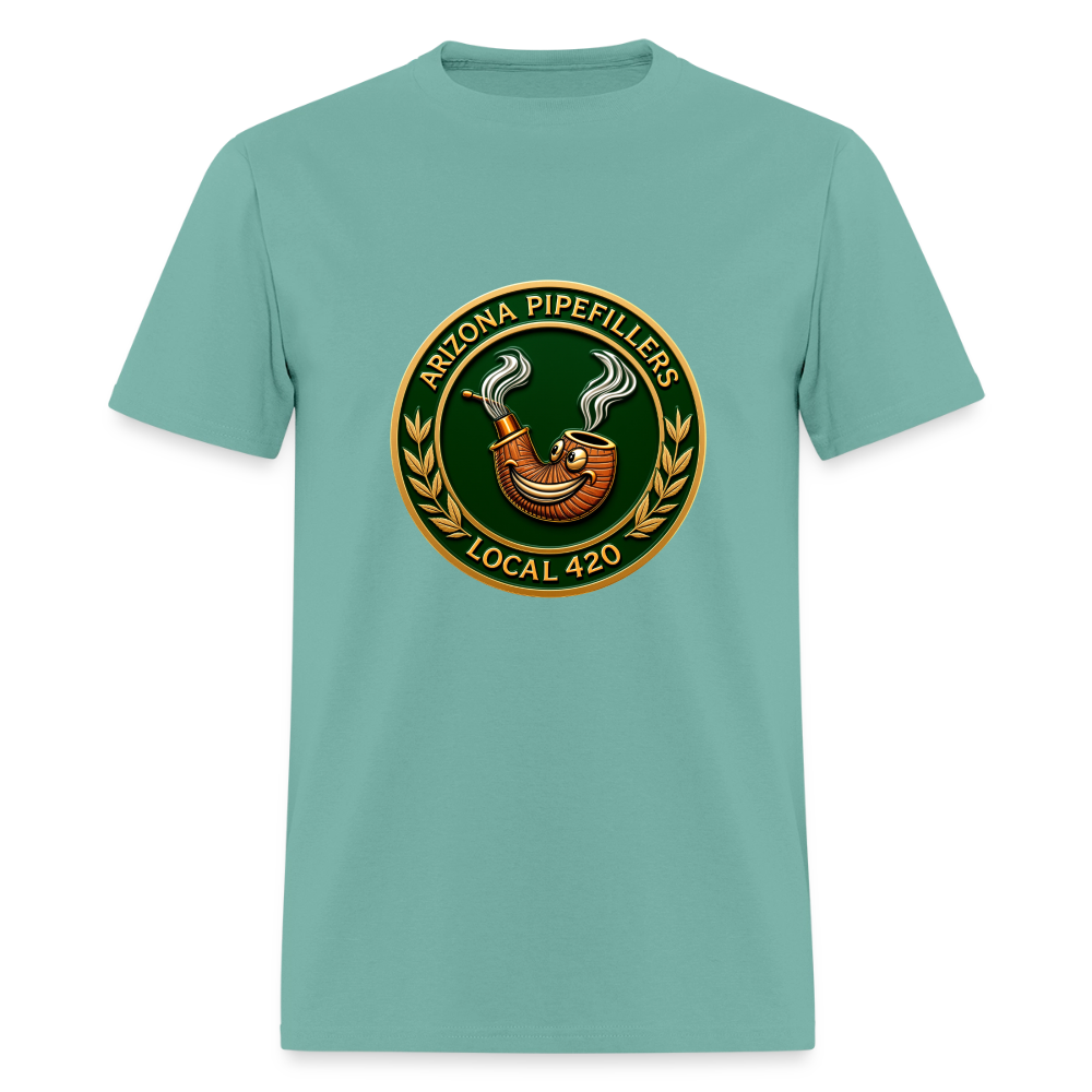 ARIZONIA PIPEFILLERS LOCAL 420 F/B DESIGN Men's T-Shirt - aquatic