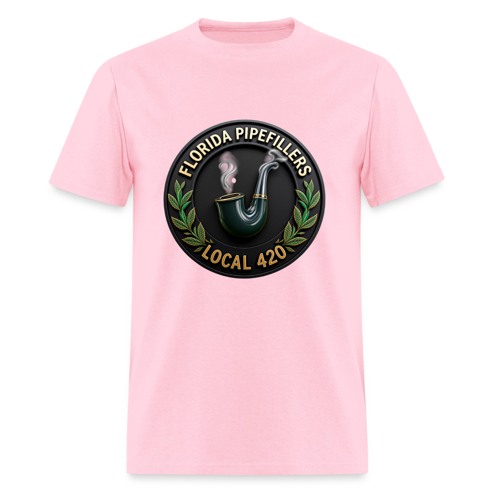 FLORIDA PIPEFILLERS LOCAL 420 F/B DESIGN Men's T-Shirt - pink