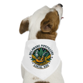 DELAWARE PIPEFILLERS LOCAL 420 Dog Bandana - white