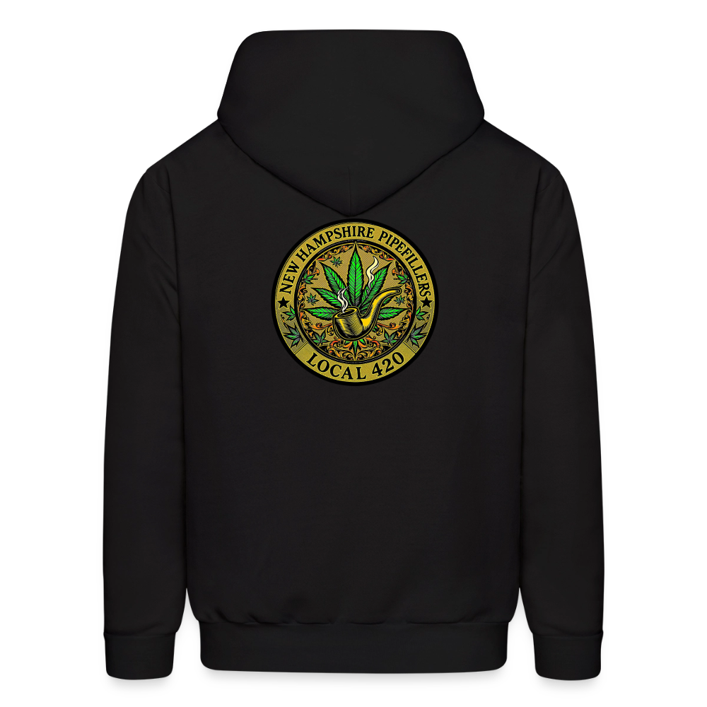 NEW HAMSHIRE PIPEFILLERS LOCAL 420 Men's Hoodie - black